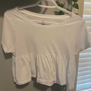 PacSun babydoll cropped tshirt